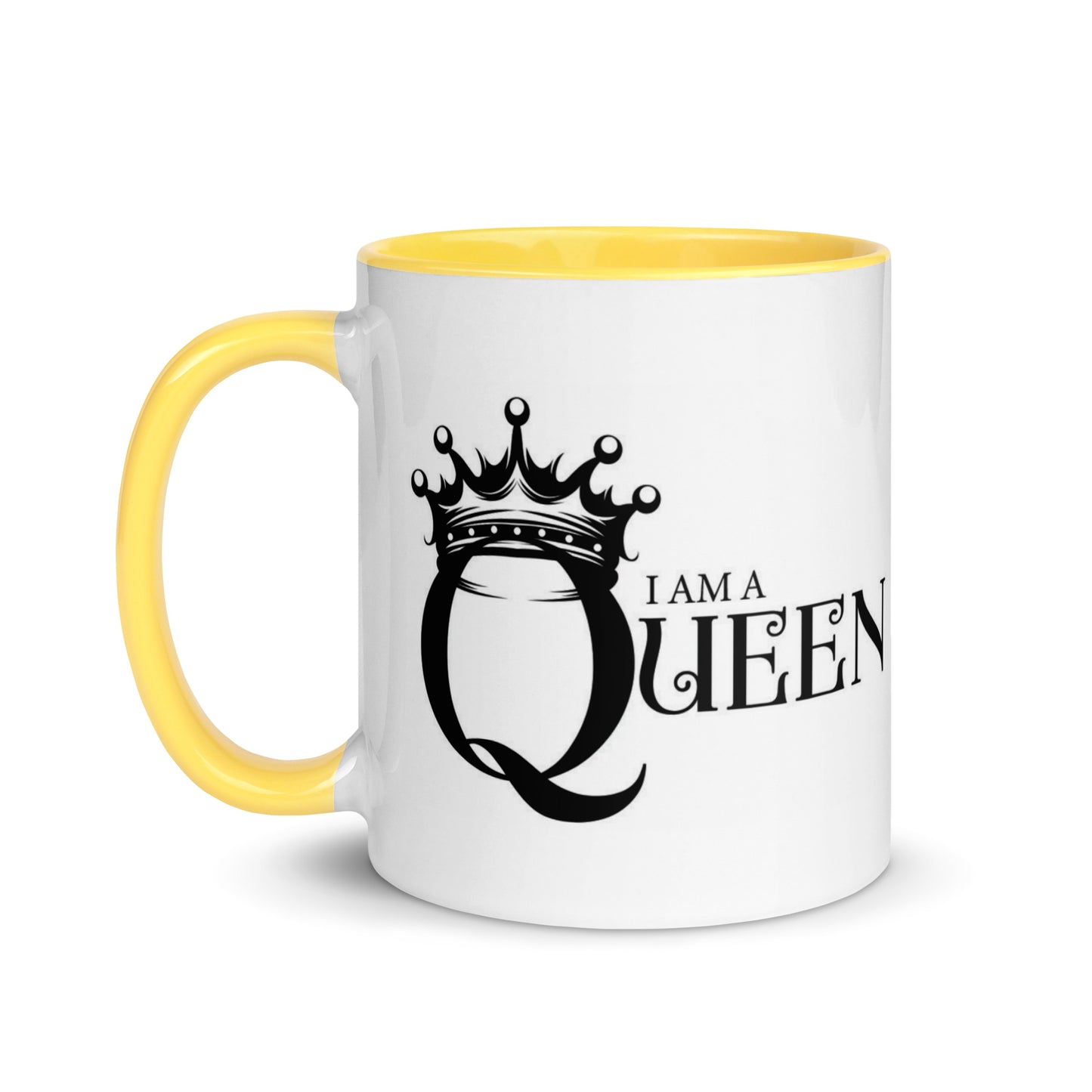 I Am a Queen Mug with Color Inside